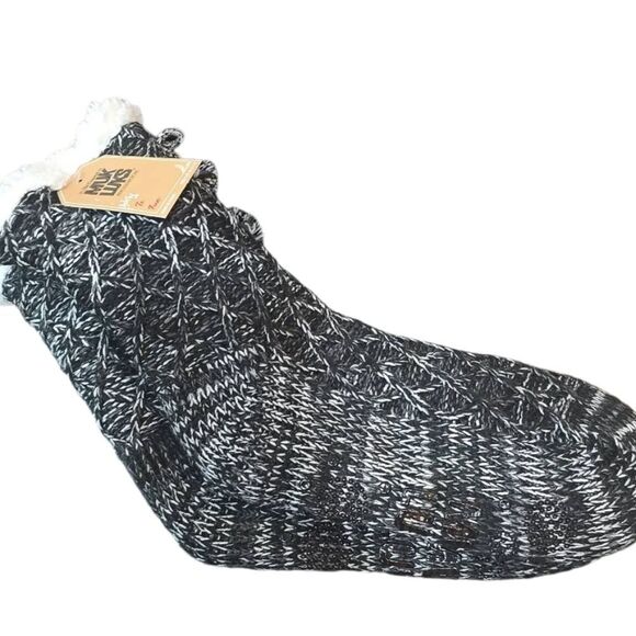 Muk Luks Cozy Cable Knit Slipper Socks - Picture 2 of 5